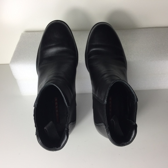 PRADA WOMEN'S BLACK BOOTS SIZE 35.5 US 5.5 - Picture 13 of 16